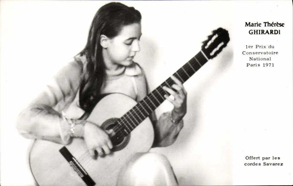 Marie Thérèse Ghirardi — 1. Preis des Nationalen Konservatoriums Paris 1971 — Gespendet von Savarez Strings - Vorderseite