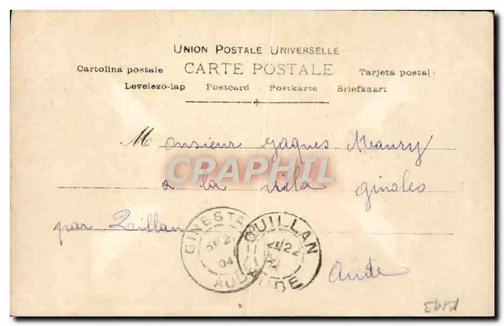 Sarah Bernhardt — Die Hexe, Akt II — Éditions Républicaines Françaises - Rückseite