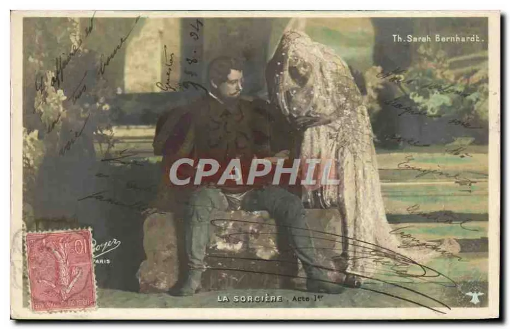 A Feiticeira — Até I — Th. Sarah Bernhardt - Frente