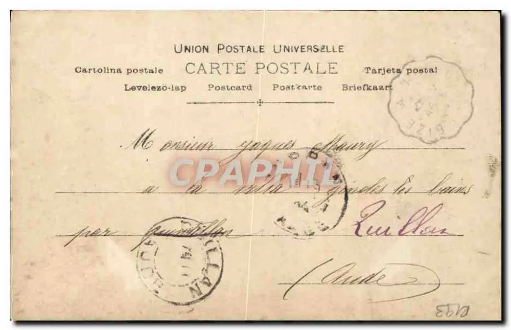 A Feiticeira — Até I — Th. Sarah Bernhardt - Verso