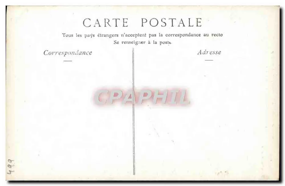 Sarah Bernhardt in Sainte Thérèse — von Catulle Mendès — H. Manuel, Fot. - Rückseite