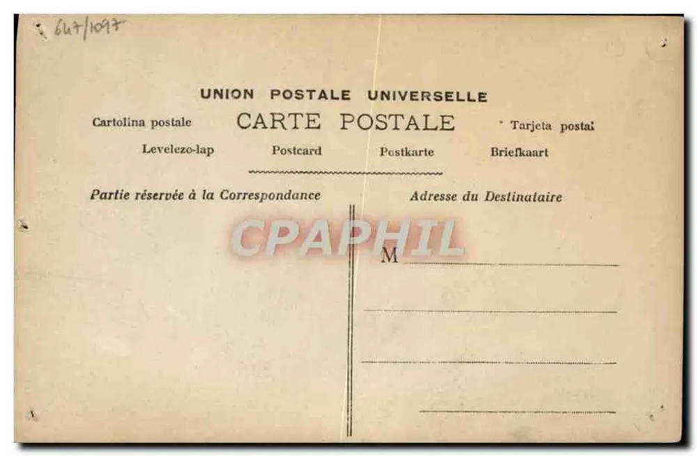 Sarah Bernhardt — 'Les Bouffons' — Ed. Eur. Art, Paris, Série B179 - Verso