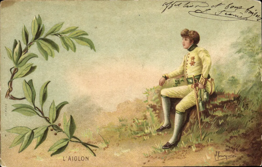 L'AIGLON — Retrato de um jovem em uniforme — J. Fourquier - Frente