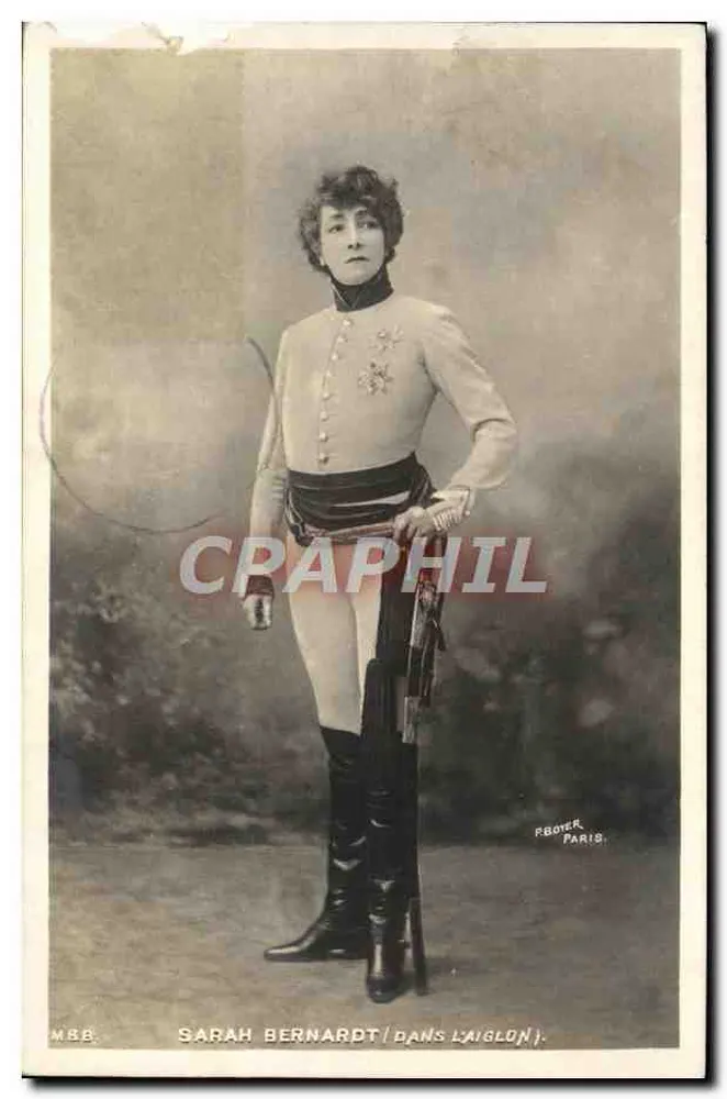 Sarah Bernhardt in L'Aiglon — P. Botter, Paris - Vorderseite