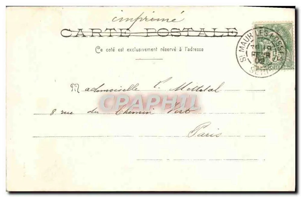 Der Adlige — Szene aus Wagram — Madame Sarah-Bernhardt — Verlag L'II, Paris - Rückseite