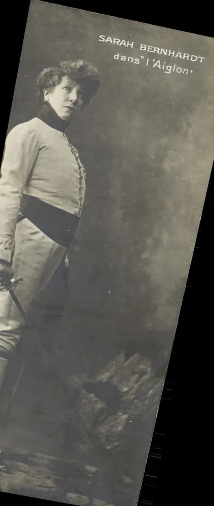 Sarah Bernhardt als l'Aiglon — Phototypie - Vorderseite