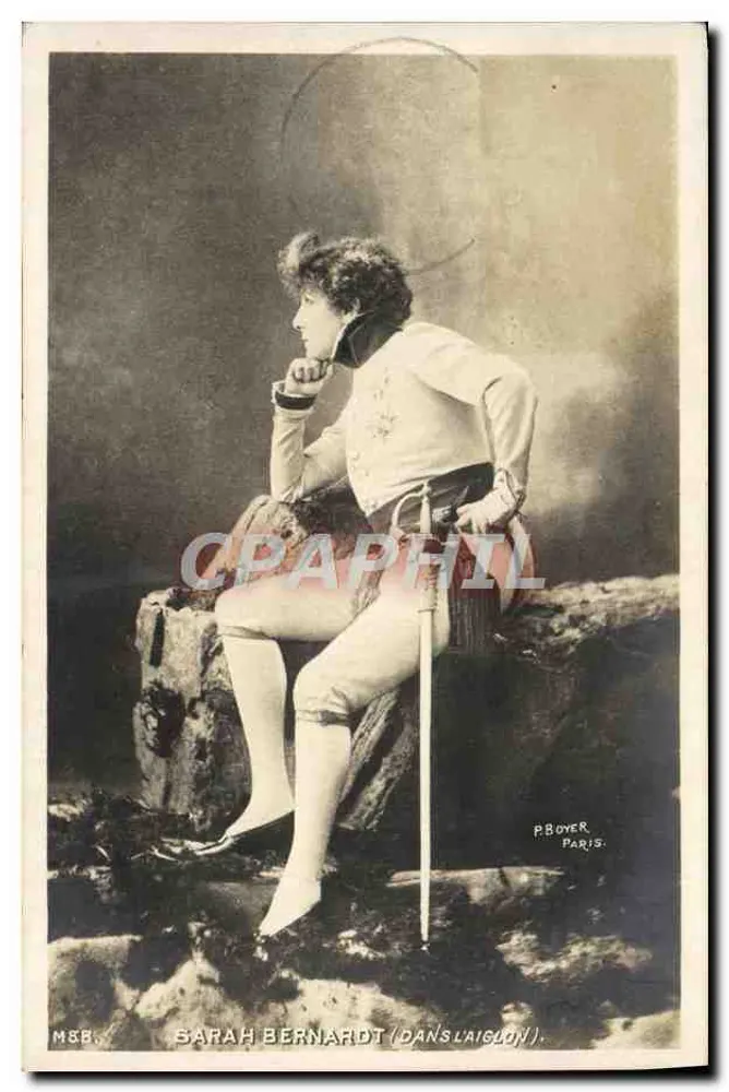 Sarah Bernhardt — in L'Aiglon — P. Boyer, Paris - Vorderseite