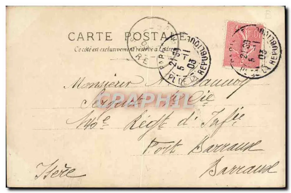 Salle Favart — Aufführung am Opéra-Comique — 25. Dezember 1904 — S.I.P. Nr. 14 - Rückseite