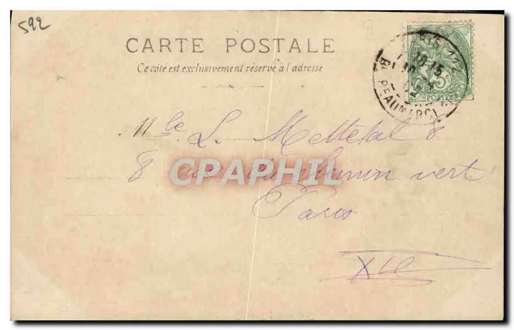 Vaudeville-Theater — Theaterplakat vom 23. Dezember 1901 — S.I.P. - Rückseite