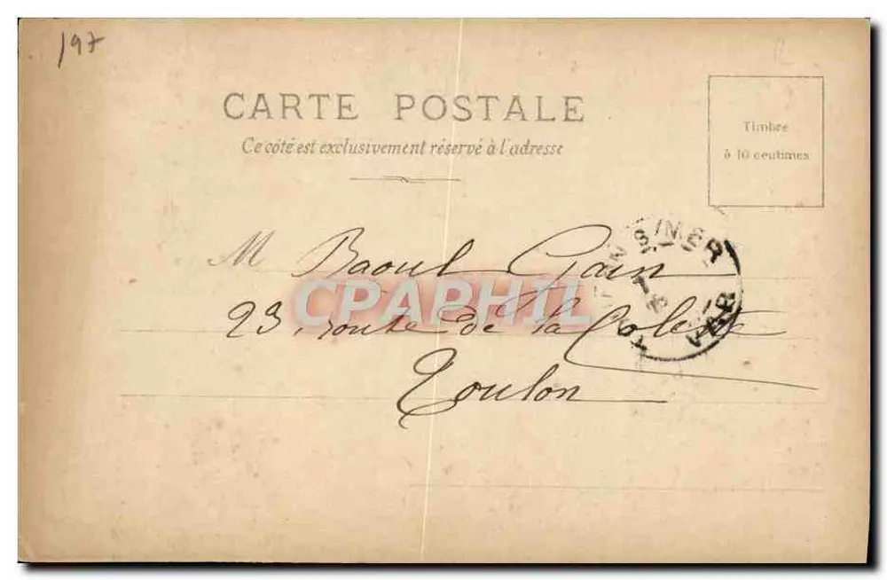 Frau im historischen Kleid — La Patrie, Organ der Nationaldeputation — Serie 4, datiert 24/10/1903 - Rückseite