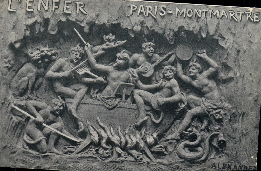 L'Enfer — scène sculptée — éditeur ALEXANDER, Paris-Montmartre - Vorderseite