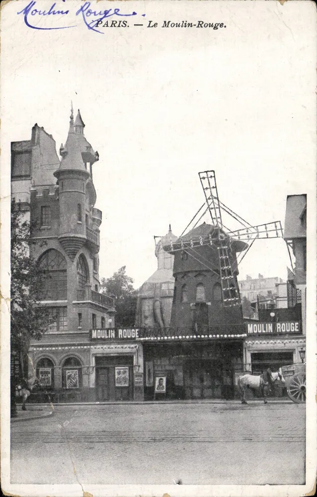 Paris — Le Moulin-Rouge — éditeur imprimeur non visible - Frente