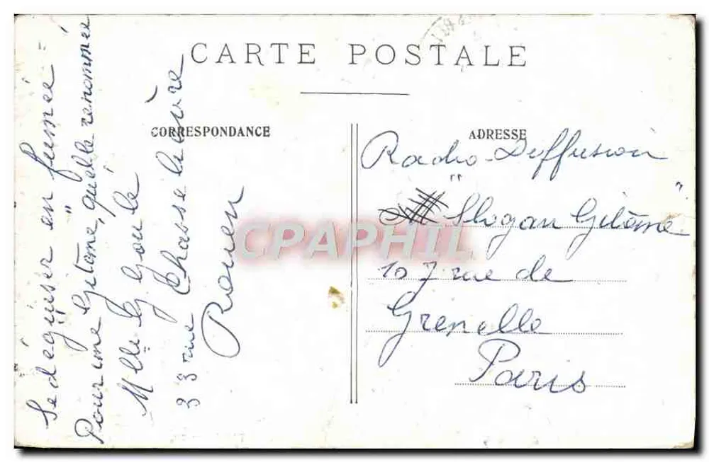 Paris — Le Moulin-Rouge, le soir — Éditeur : L. G. B. (imprimé en bas) - Verso