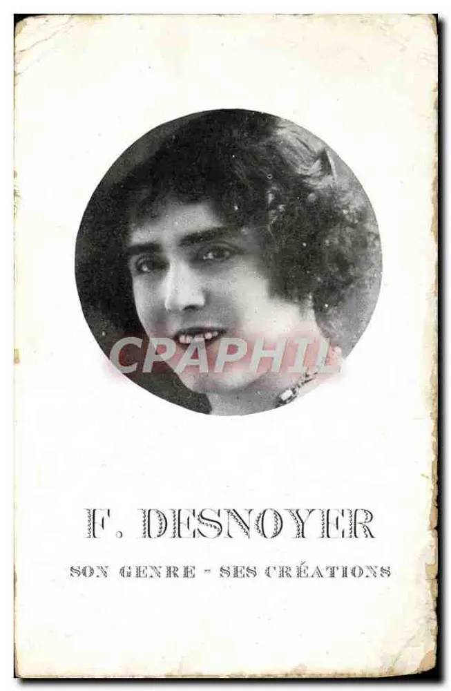 F. Desnoyer — Seu gênero - Suas criações - Frente