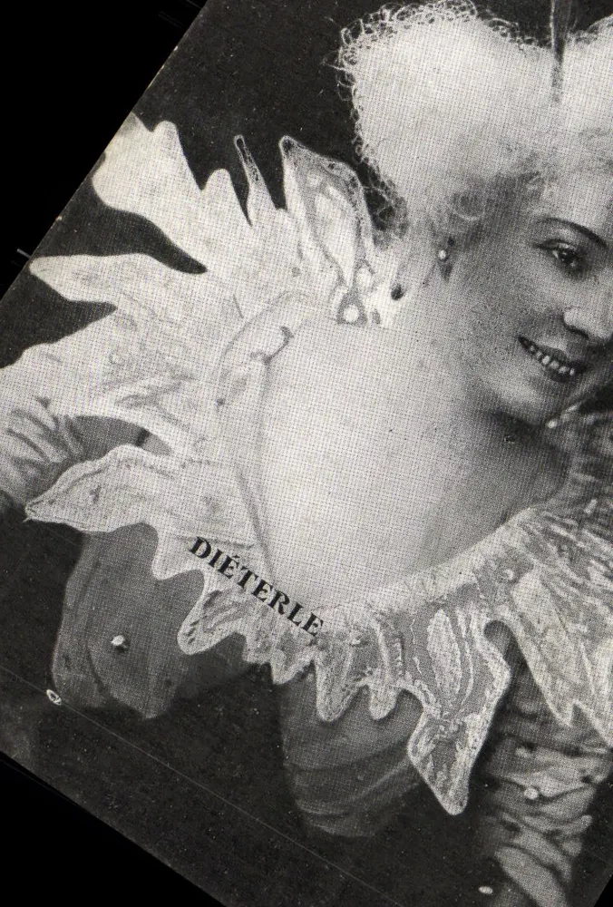 Diéterle — Retrato em traje de cena — Editor: Teatro das Variedades - Frente