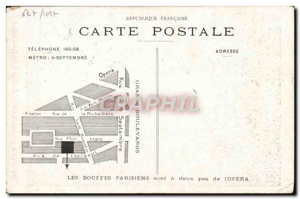 Donna con cappello e pelliccia — Cora Laparcerie — Cliché Félix - Parigi - Verso