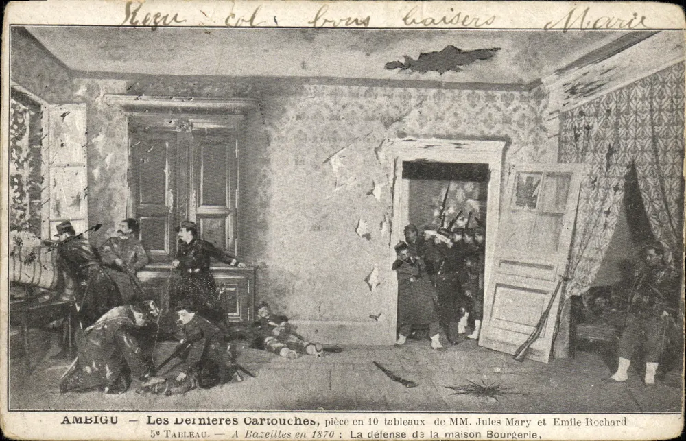 Ambigu — Die Letzten Kugeln, 5. Bild — Blatt aus 10 Bildern von MM. Jules Mary und Émile Rochard - Vorderseite