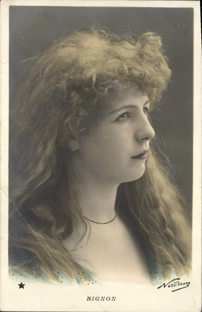 Bignon — Retrato de jovem mulher — Nadar - Frente