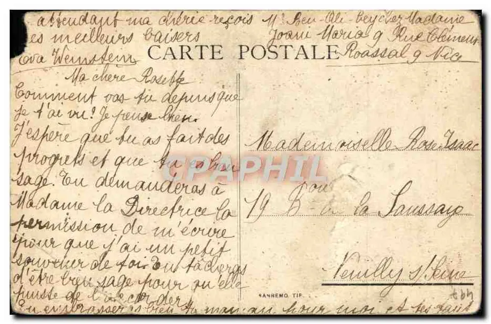 Tounnce Ben-Al-Bey — Portrait de couple — éditeur B.D. Ang. - Verso
