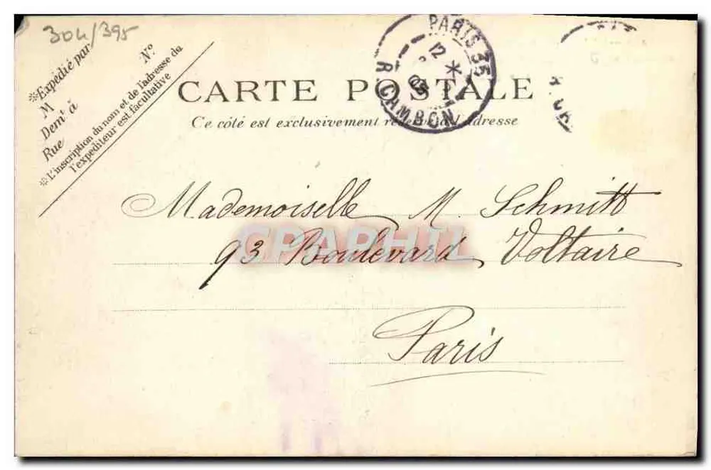 CABARET DU LAPIN AGILE UND RUE DES SAULES — Paris — Verleger Hérebert, Nr. 440 - Rückseite