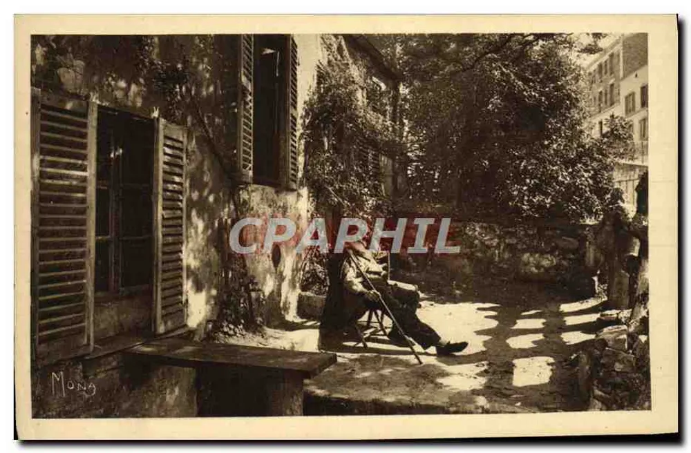 Paris-Montmartre — Der "Lapin agile", künstlerisches Cabaret. Le Père Frédé. — Verleger M. Mona Tourist, Paris. - Vorderseite