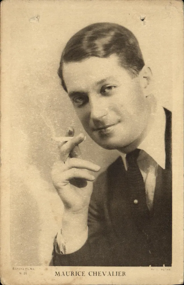 Maurice Chevalier — portrait en costume — Éditions FILMA N° 20 - Awers