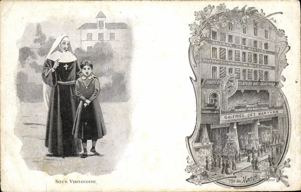 Visitandinerin — Verleger: Galeries des Martyrs, Rue des Martyrs — Seriennummer 0592 - Vorderseite