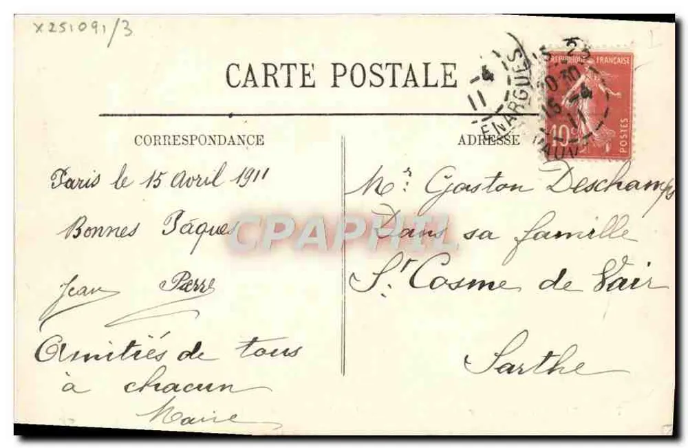 Paris (Alt-Montmartre) — Le Cabaret du Lapin Agile — LL. - Rückseite