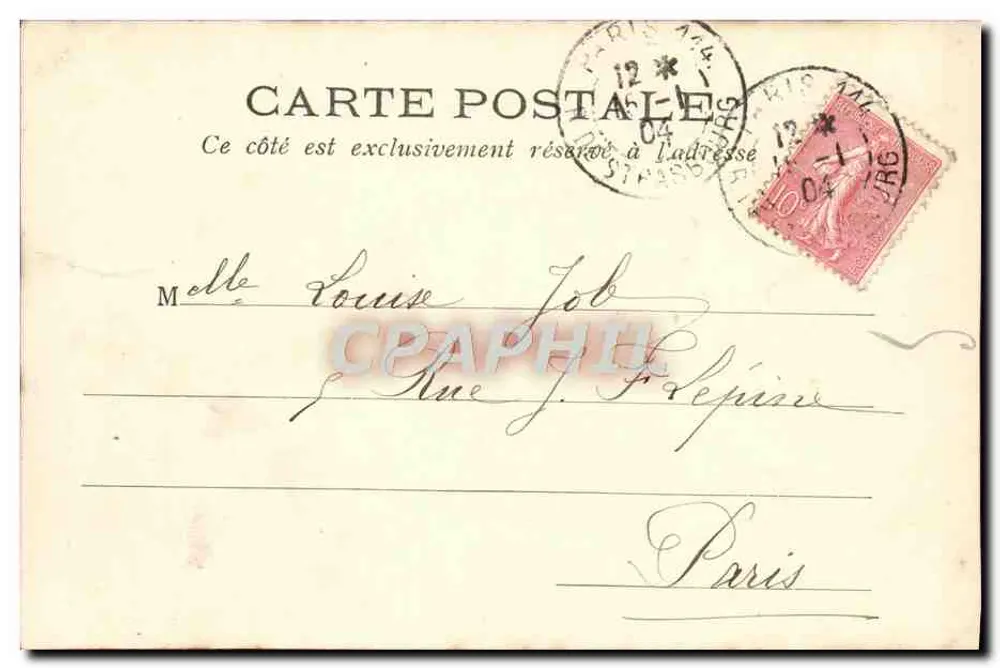 París Vécu — Los Campos Elíseos — Editor L. I. & C. Anónimo - Reverso