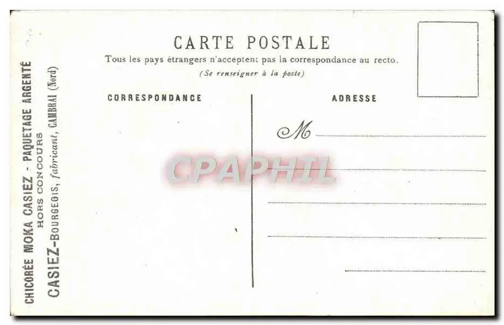 Helle Anemone — Botanische Illustration — Casiez, Cambrai (Nord) - Rückseite