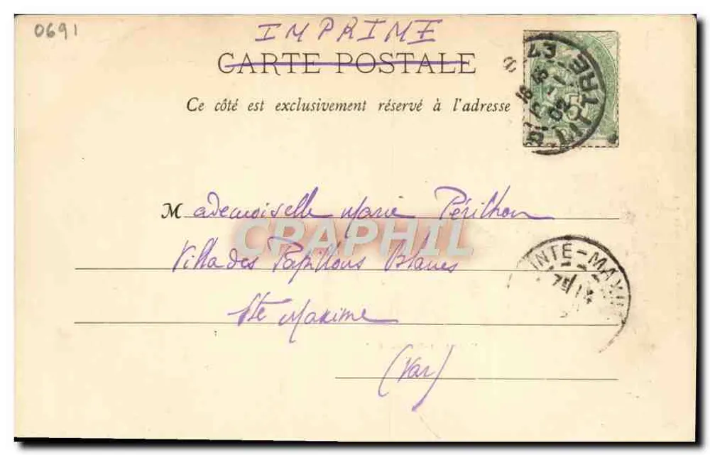 Tor der Ternes (früher Buffalo) — Kreuzer Admiral Duperré — Verlag A. Bongault, Torton, Nancy - Rückseite
