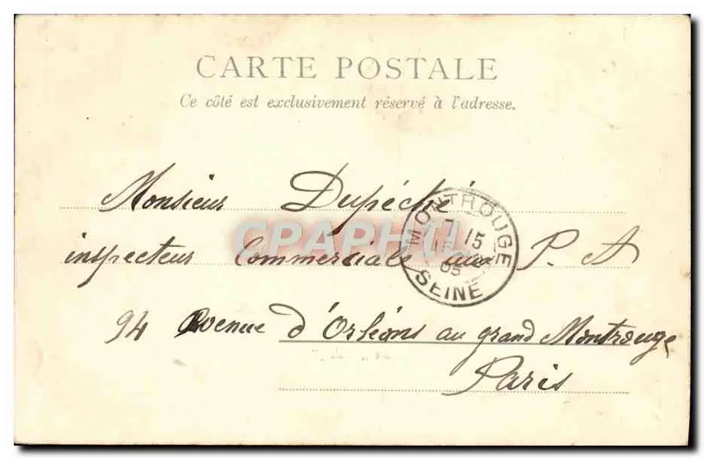 O „Gaulois“ — Navio de guerra francês — Paris, editor Réveil, n° 2187 - Verso
