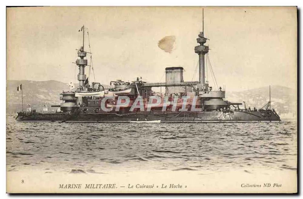 Marinha Militar — O Couraçado « Le Hoche » — Coleções ND Phot - Frente