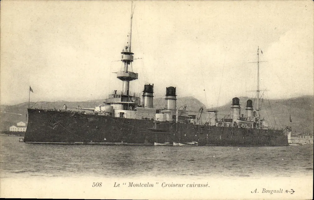 Der "Montcalm" Panzerkreuzer — A. Bougault n°508 - Vorderseite