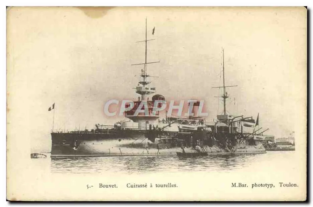 Bouvet — Navio de Torre — M.Bar. phototyp, Toulon - Frente
