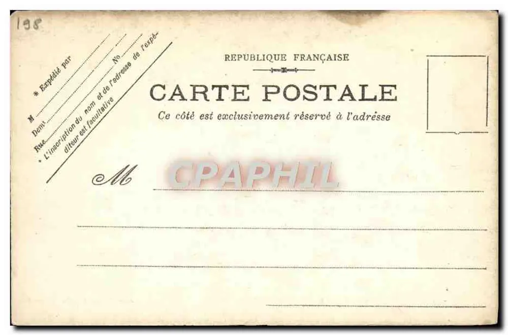 Bouvet — Navio de Torre — M.Bar. phototyp, Toulon - Verso