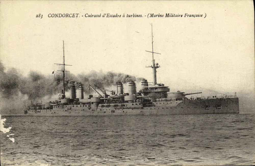 Condorcet - Turbinenflottenschiff - Französische Marine - Vorderseite