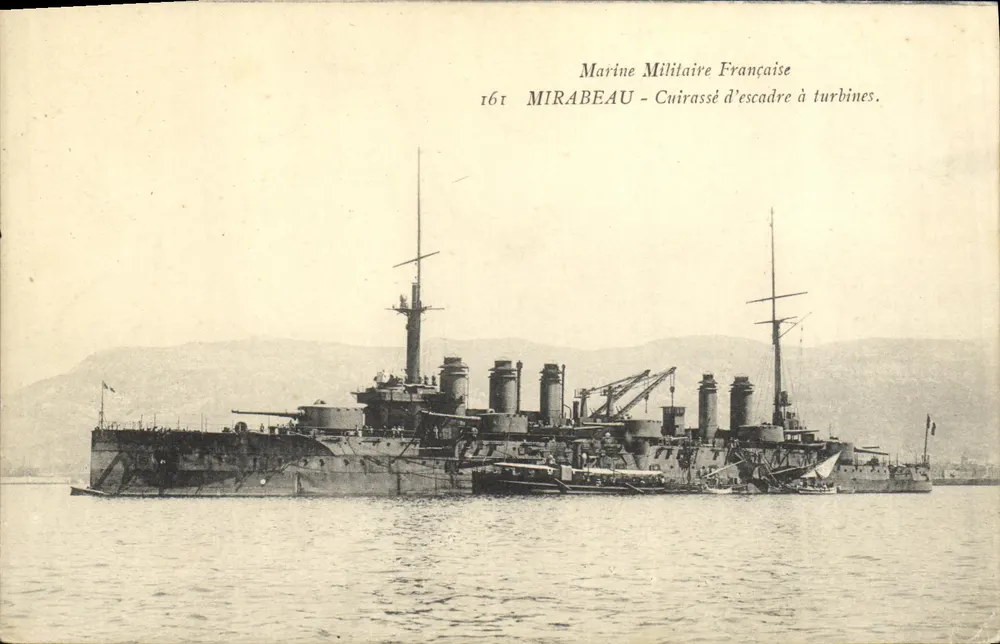 Panzerkreuzer Mirabeau — Marine Militaire Française — n°161 - Vorderseite