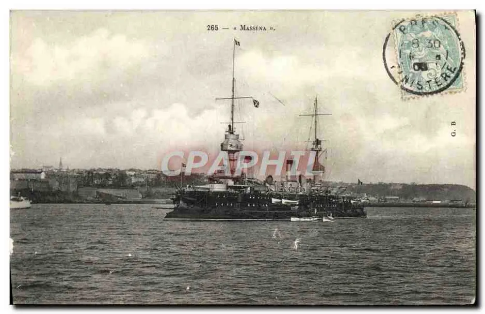 Cruiser de guerra « Masséna » — Nistreté — G.B. n°265 - Frente