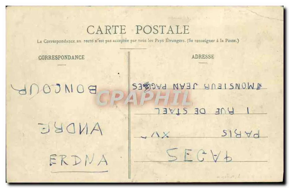 O Brennus, Couraçado de Esquadra — Coleção H. Laurent, Port-Louis - Verso