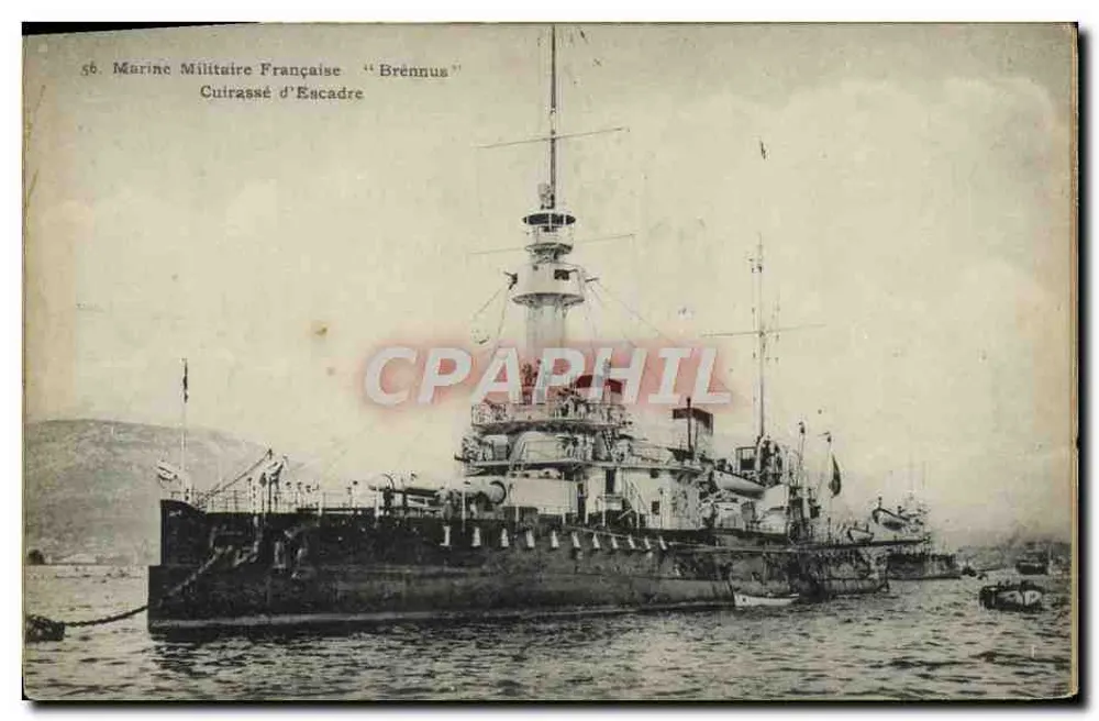 Brennus — Couraçado de Escadra — Marinha Militar Francesa - Frente