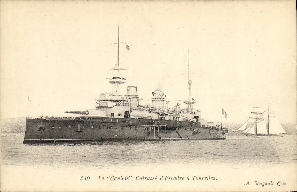Der "Gaulois", Turrettschiff der Flotte — A. Bougault, n° 510 - Vorderseite