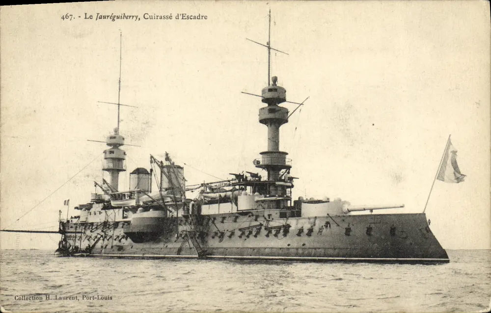 Le Jauréguiberry, Schlachtkreuzer — Sammlung H. Laurent, Port-Louis - Vorderseite