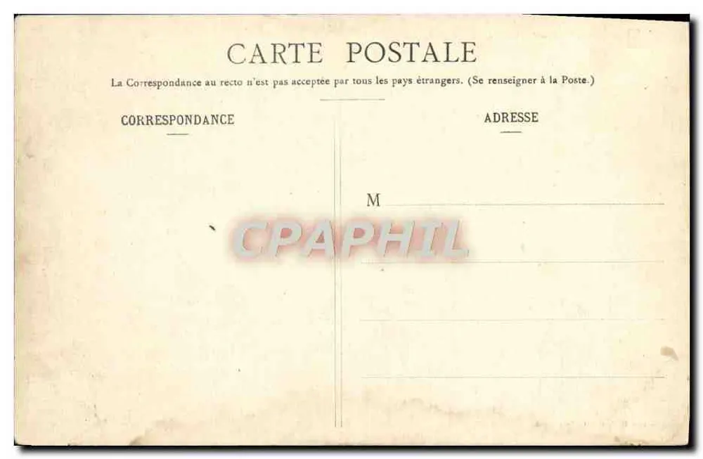 Le Jauréguiberry, Schlachtkreuzer — Sammlung H. Laurent, Port-Louis - Rückseite