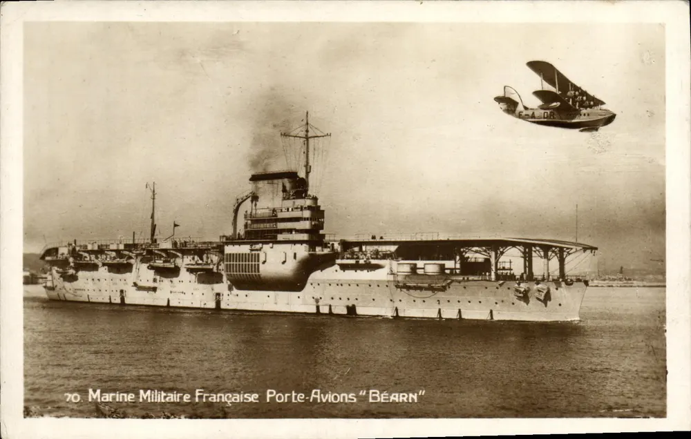 Porta-aviões "BÉARN" — Marinha Militar Francesa — Edição Léon BARRA - TOULOUSE - Frente