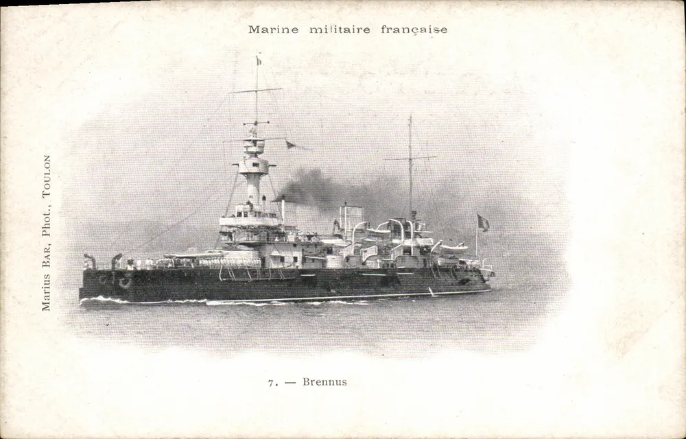 Brennus — Marinha militar francesa — Marius Bar, Fot., TOULON, n°7 - Frente