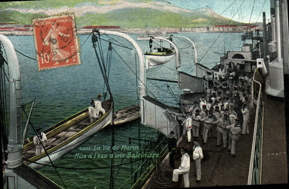 Das Leben des Seemanns — Auslauf einer Walfängerboote — Verlag L.V. & Cie, Nr. 2685 - Vorderseite