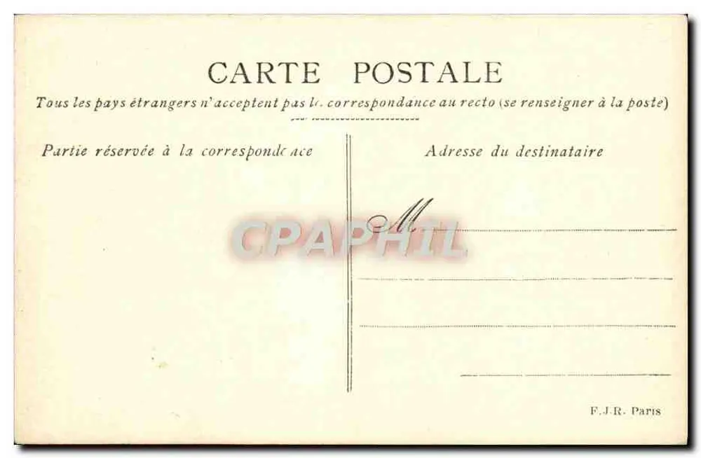 Februar - Poème d'April — F.J. RENARD, Paris - Rückseite