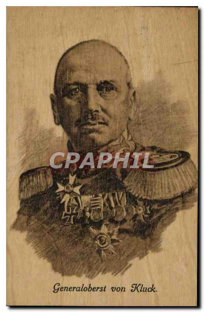 Généraloberst von Kluck — portrait en buste — éditeur non visible - Frente