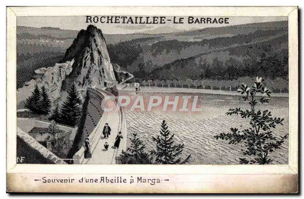 Rochetaillée-Staudamm — Erinnerung an eine Biene bei Marga — - Vorderseite